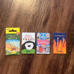 Lot of 4 Yoto Cards